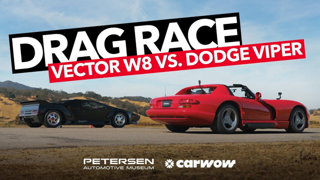   Vector W8 Drag Races Pilote-Production Dodge Viper RT/10