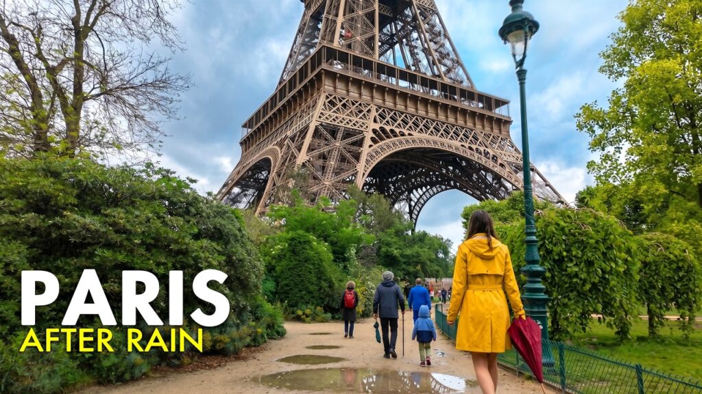 Paris After Rain: Cozy Eiffel Tower Neighborhood Walk | Trocadéro to Bir-Hakeim | Paris 4K Walk ASMR